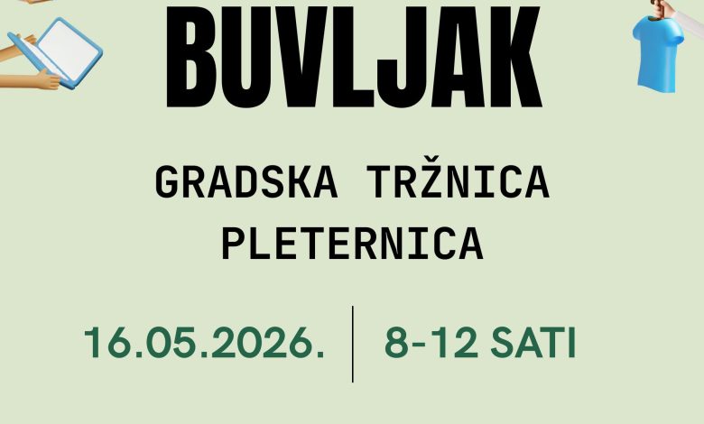 Najavljujemo Buvljak na Gradskoj tržnici